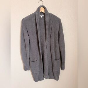 Maurices Charcoal Open Front Cozy Cardigan